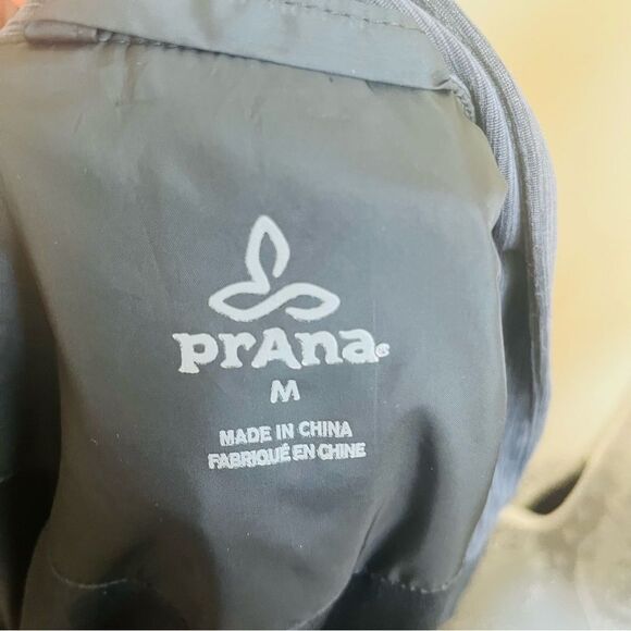 Prana Center Bomber Style Jacket in Black Size Medium - Picture 10 of 10